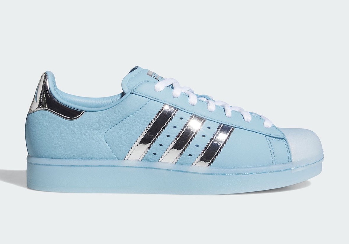 adidas Superstar Cold Blooded close-up of glossy shell toe