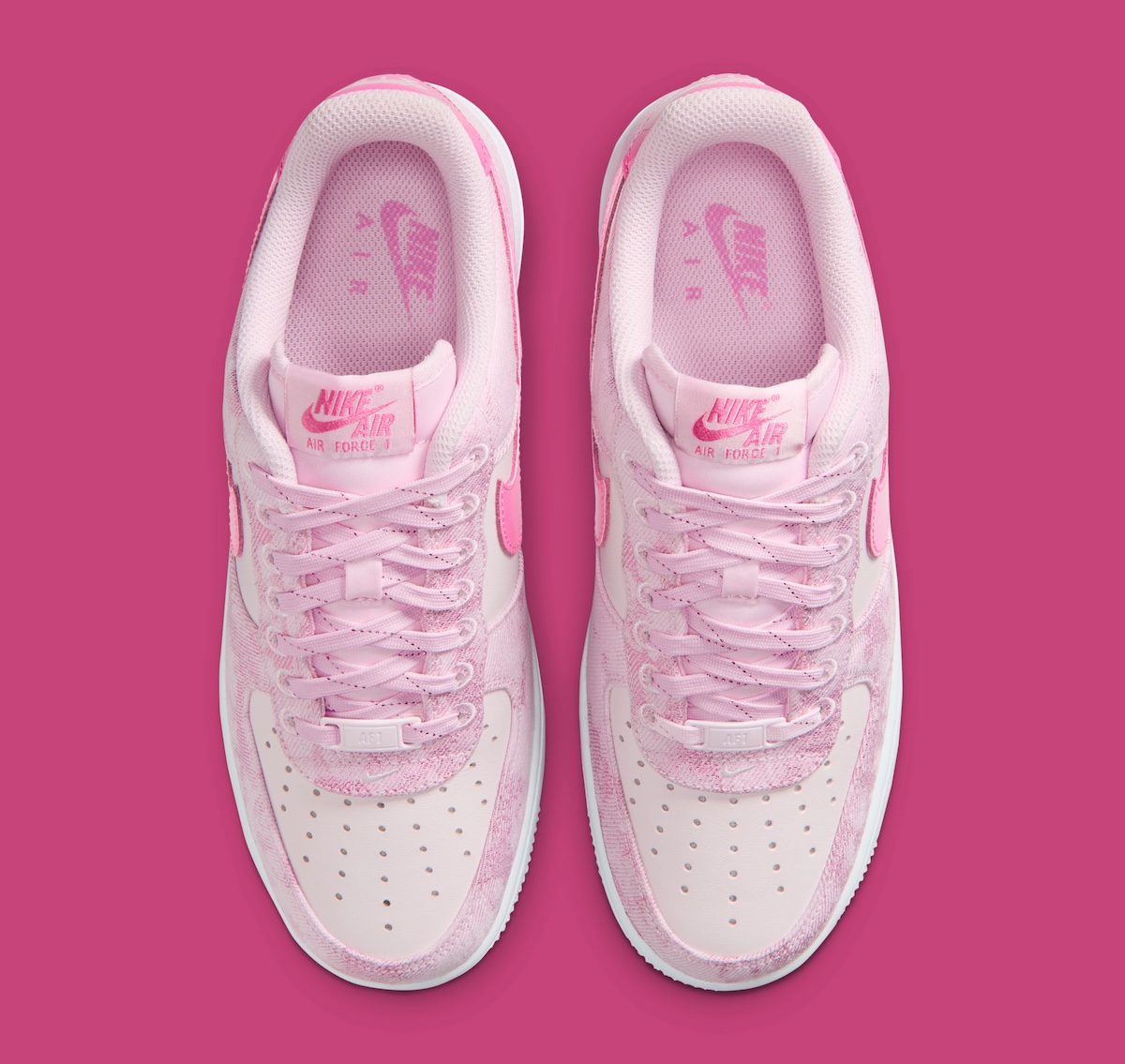 Nike Air Force 1 Low Pink Foam pair