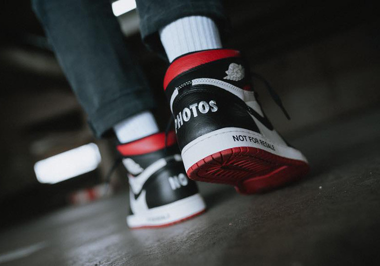 Air Jordan 1 Not For Resale heel NO PHOTOS detail
