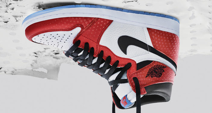 Air Jordan 1 Retro High OG Origin Story Spider-Verse full shoe