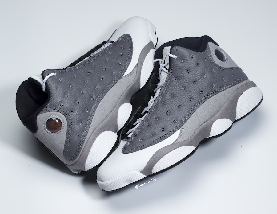 Air Jordan 13 Atmosphere Grey 414571-016 top-down view