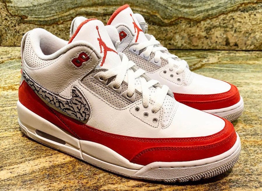 Air Jordan 3 Tinker Air Max 1 University Red CJ0939-100 side profile