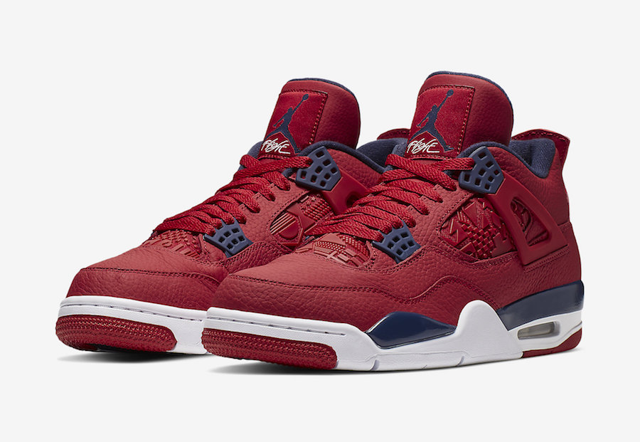 Air Jordan 4 FIBA front quarter pair view