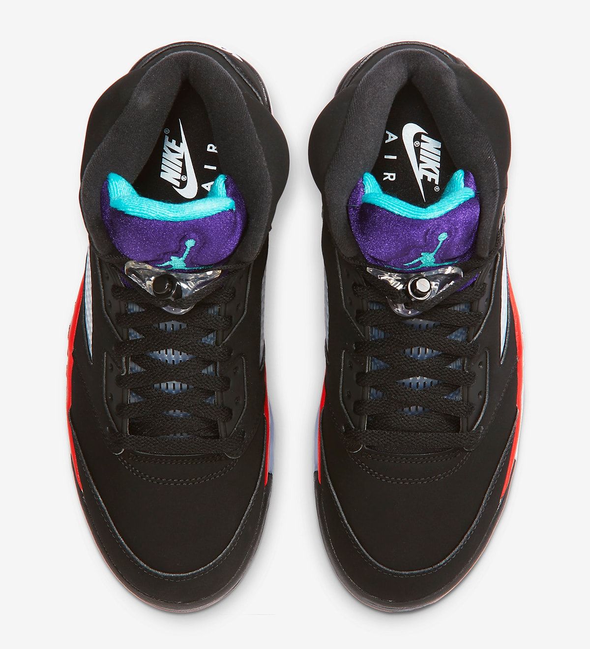 Air Jordan 5 Top Three CZ1786-001 top down view