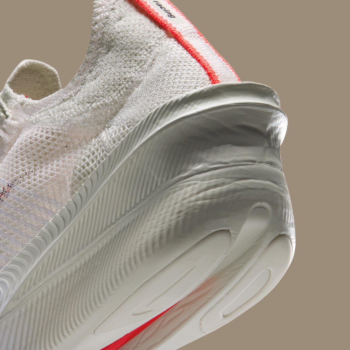 Nike AlphaFly 4 top down view showing Atomknit upper construction