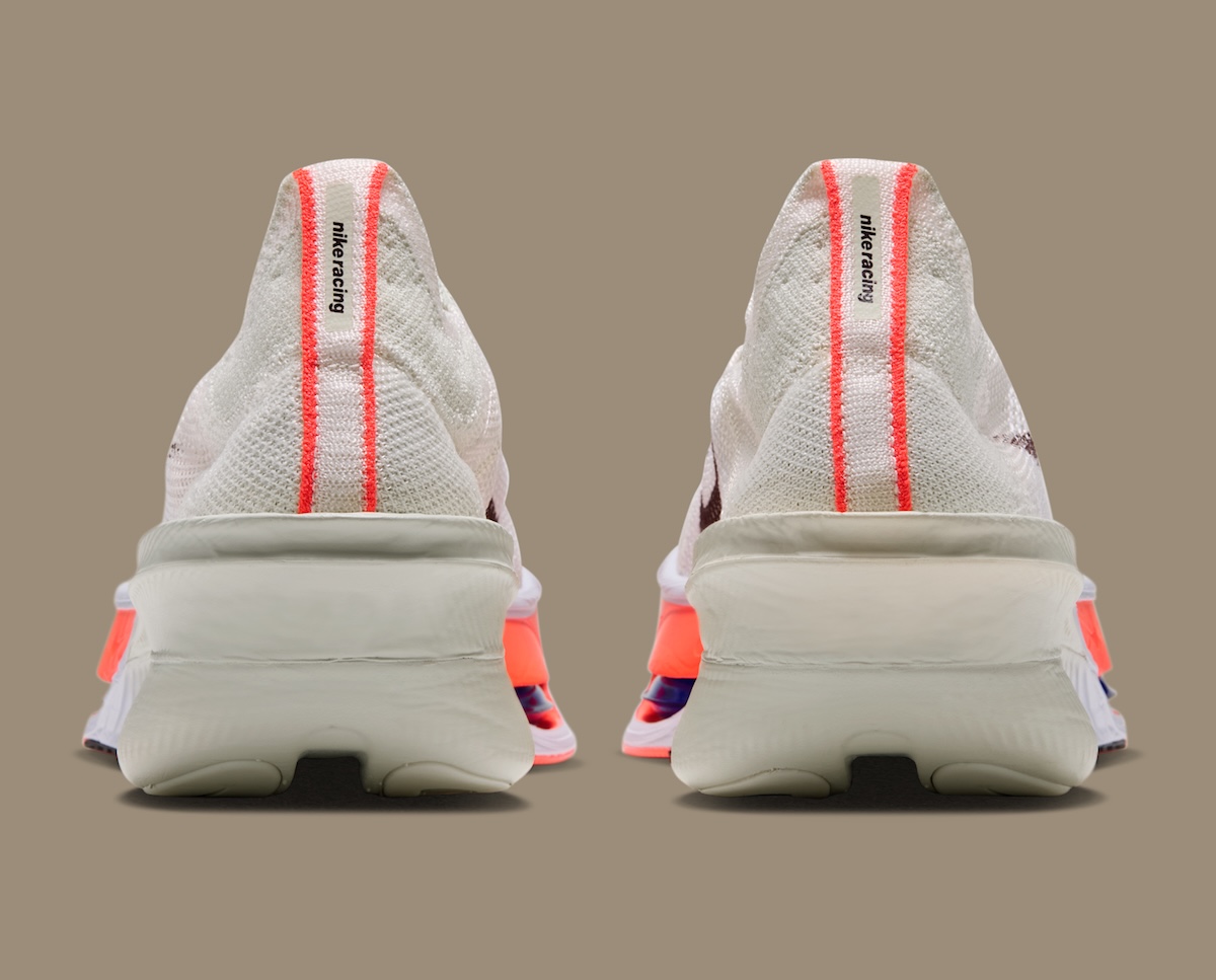 Nike AlphaFly 4 outsole view showing carbon fiber plate and ZoomX foam layout