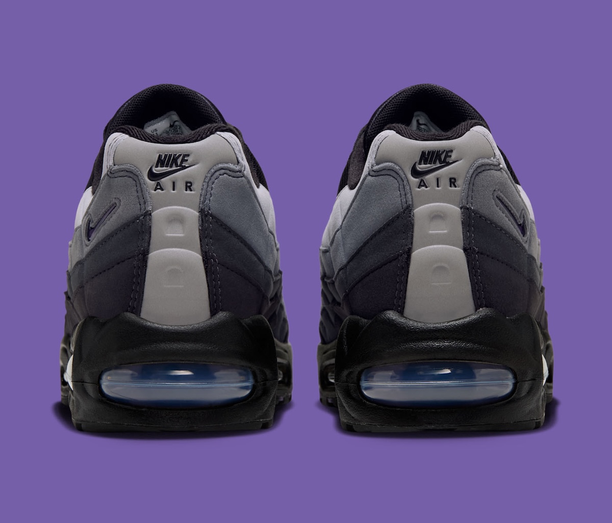 Nike Air Max 95 Joker top down view showing black mesh upper