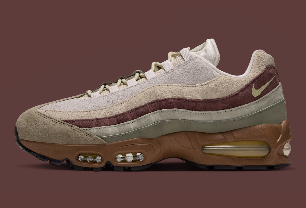 Nike Air Max 95 Suede Dark Brown Grey Olive IZ6187-032 main view