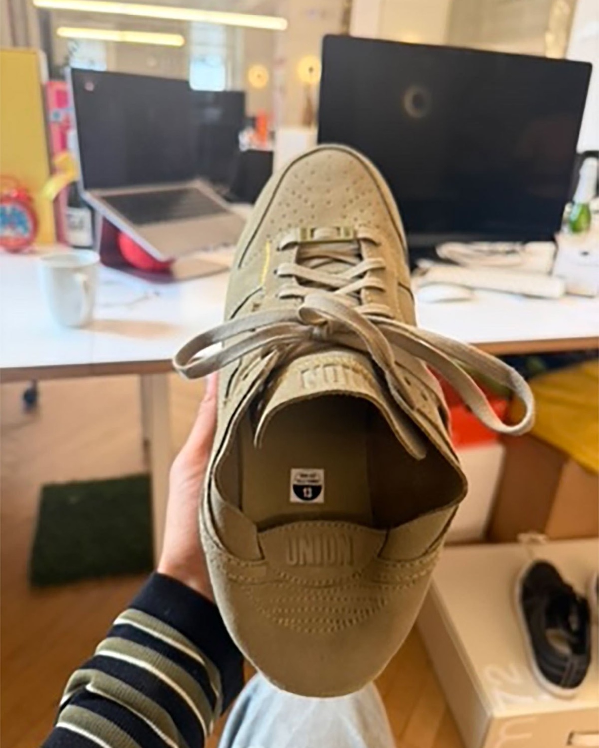 Union LA x Nike Dunk Low Bamboo heel detail