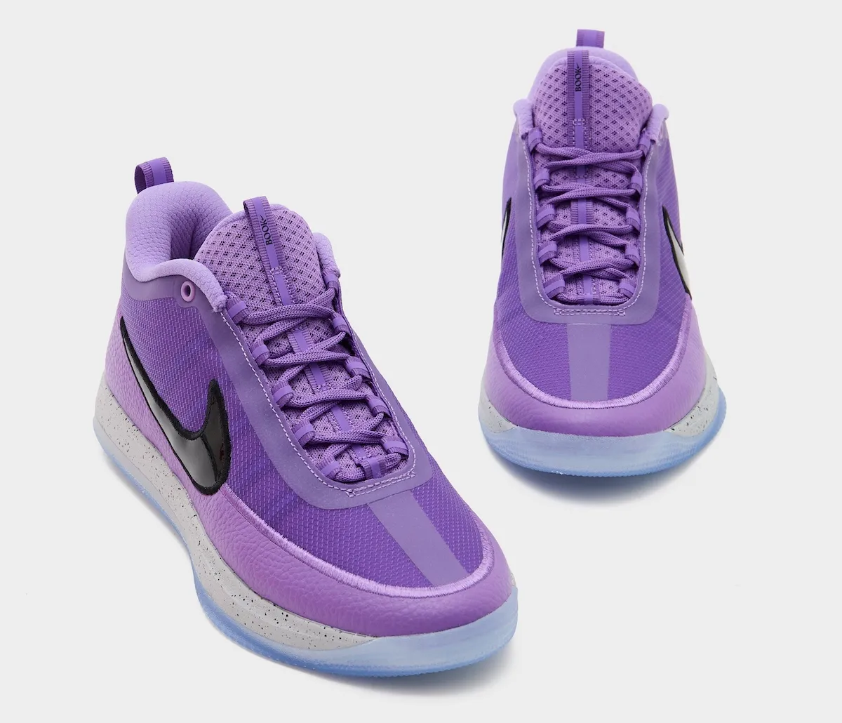 Nike Book 2 Be Legendary heel view showing Chapter Two pull tab and icy outsole