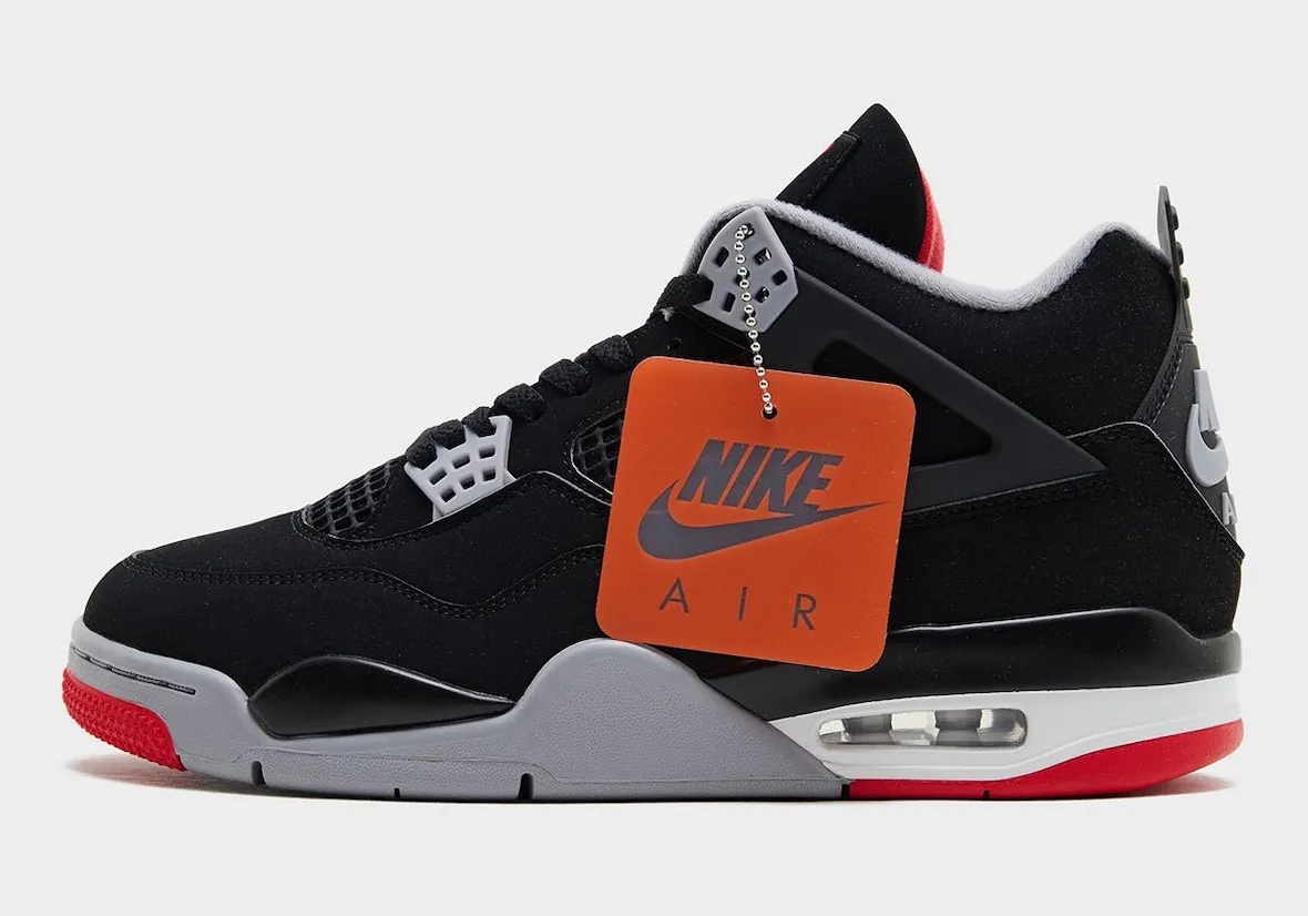 Air Jordan 4 Bred 2026 side view
