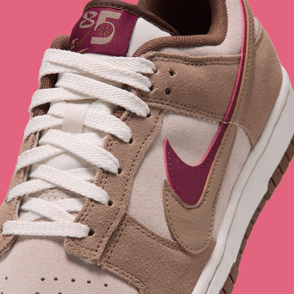Nike Dunk Low Double Swoosh Khaki full pair display