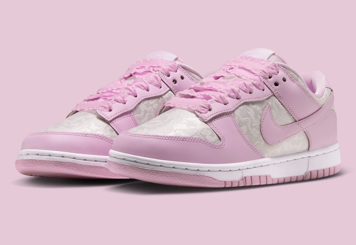 Nike Dunk Low Pink Foam IX5101-101 full shoe profile