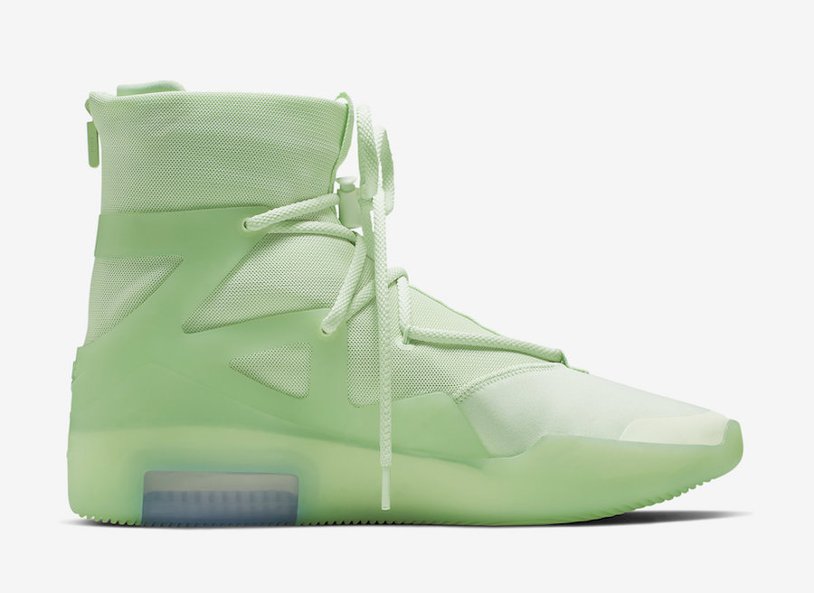 Nike Air Fear of God 1 Frosted Spruce AR4237-300 detailed look at TPU cage