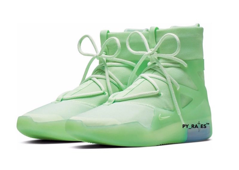 Nike Air Fear of God 1 Frosted Spruce AR4237-300 full pair display