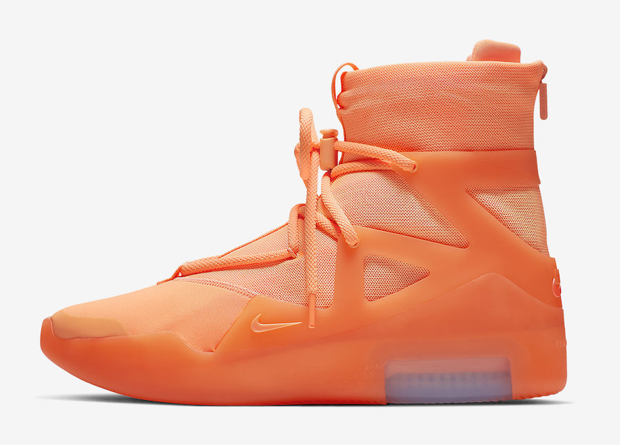 Nike Air Fear of God 1 Orange Pulse AR4237-800 official product images