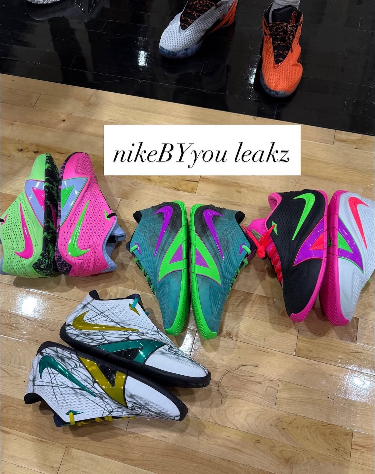 Nike Ja 4 By You example build with green and pink color blocking