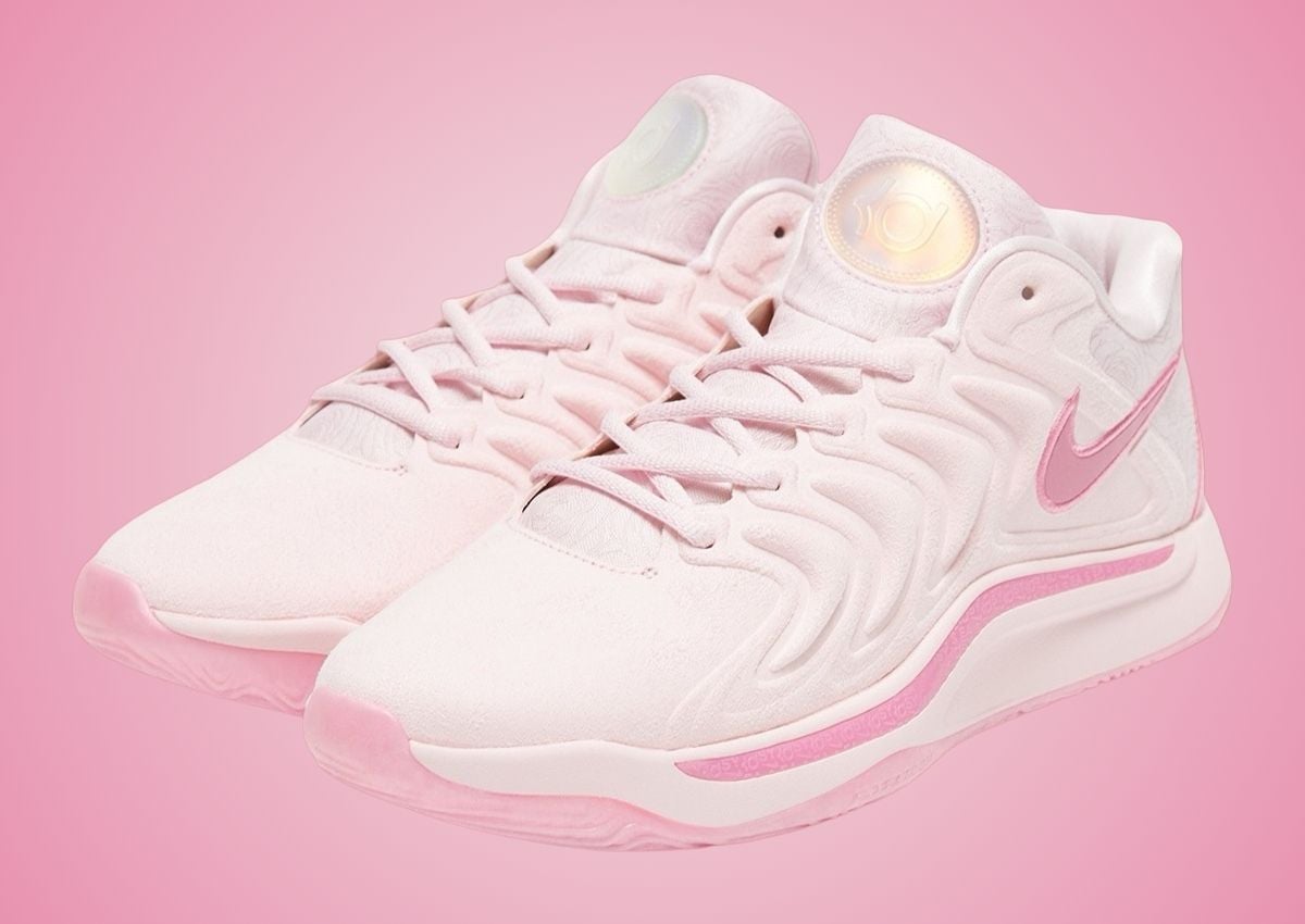 Nike KD 17 Aunt Pearl pink colorway