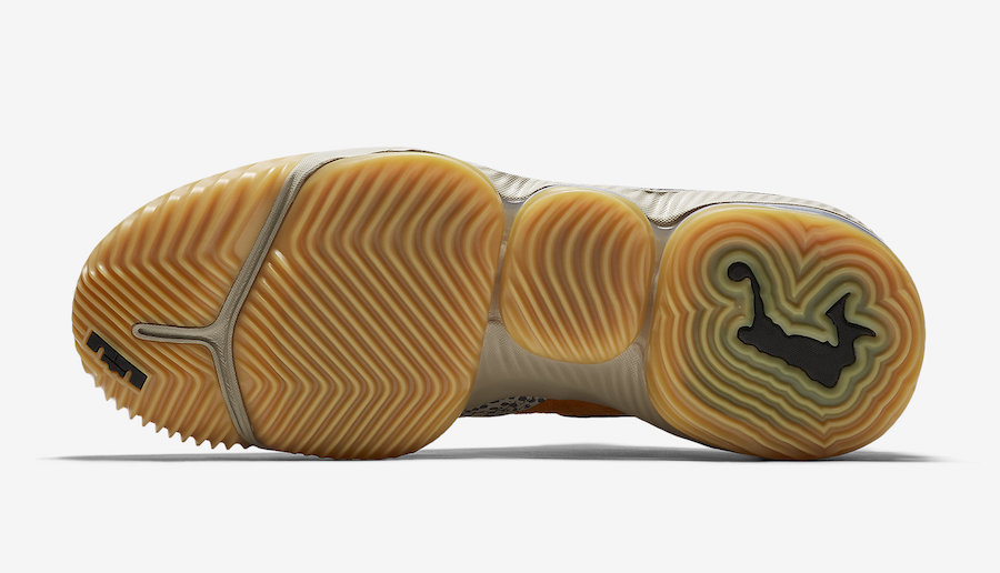 Nike LeBron 16 Low Safari atmos CI3358-800 pair shot on display