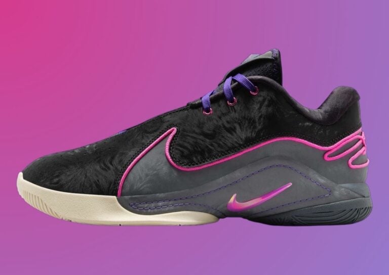 Nike LeBron 22 Blacklight purple pink colorway