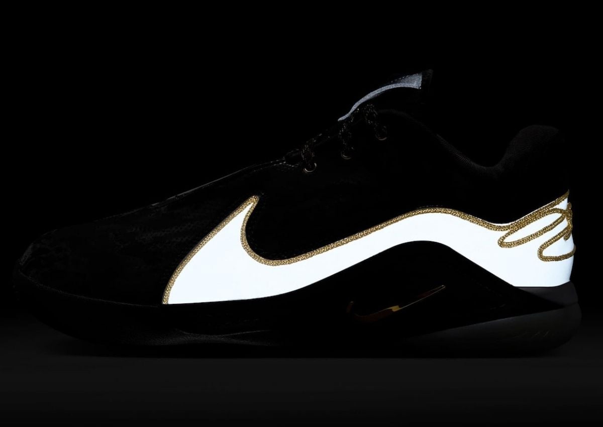 Nike LeBron 22 Mogul black white metallic gold