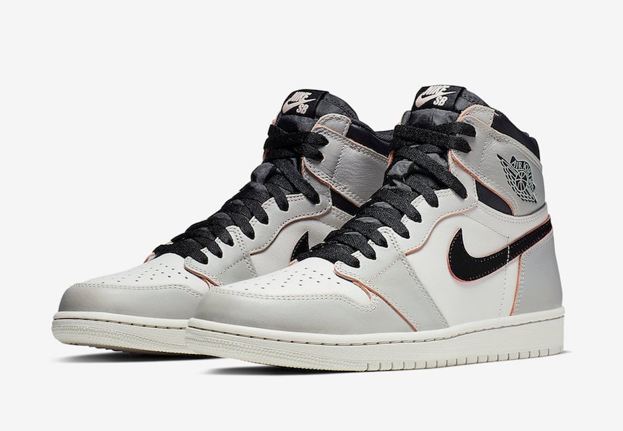 Nike SB x Air Jordan 1 Light Bone CD6578-006 side profile