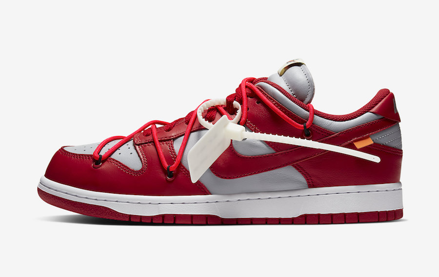 Off-White x Nike Dunk Low University Red alternate view