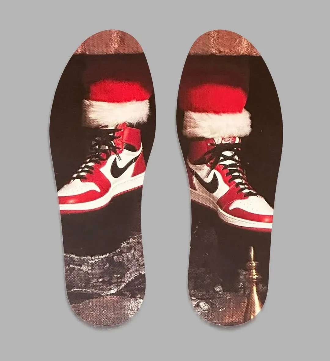 Air Jordan 3 Santa Christmas ad insoles detail
