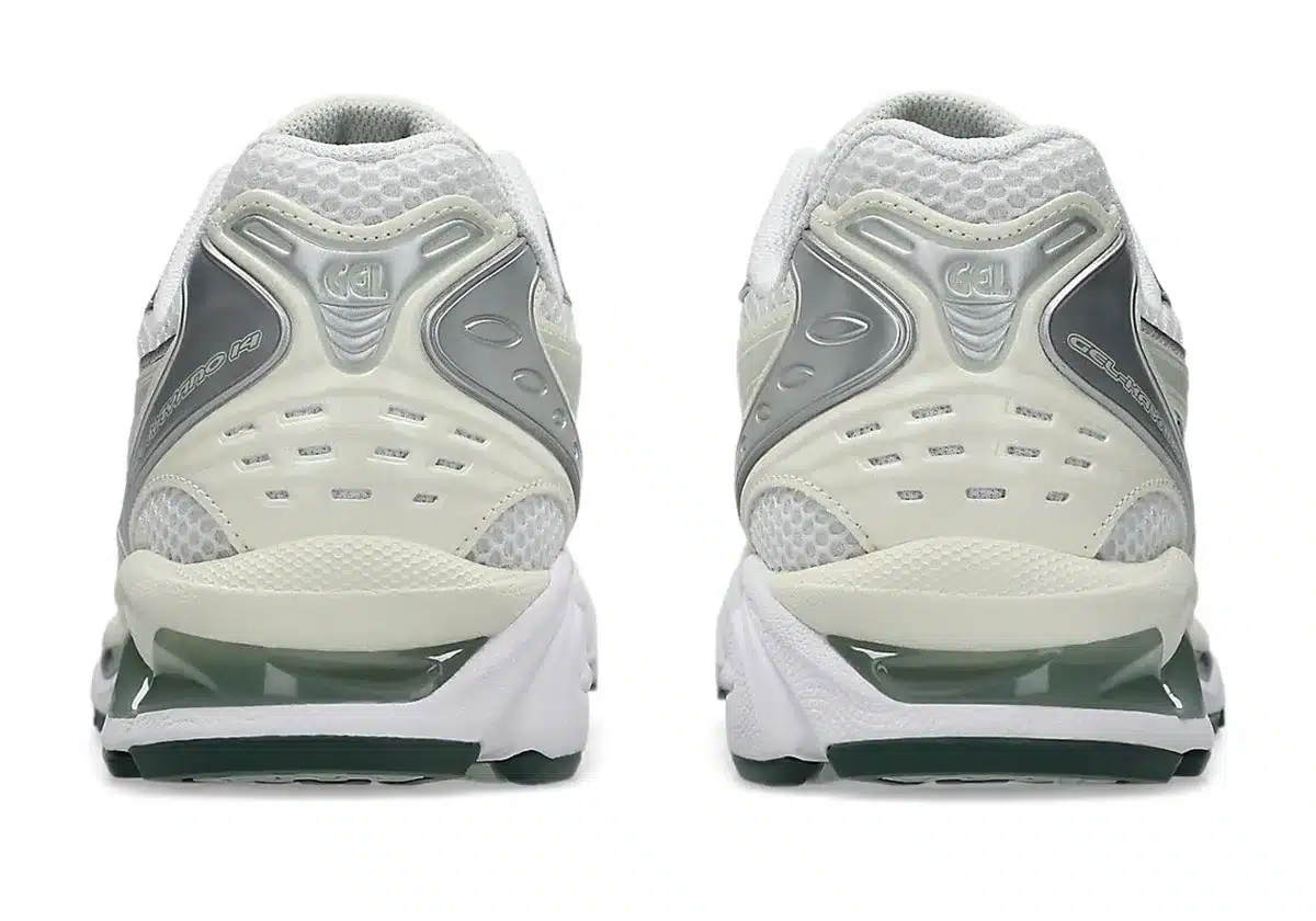 ASICS GEL-Kayano 14 Sage zigzag lacing system