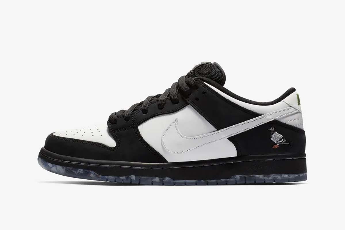 Staple x Nike SB Dunk Panda Pigeon heel pigeon embroidery