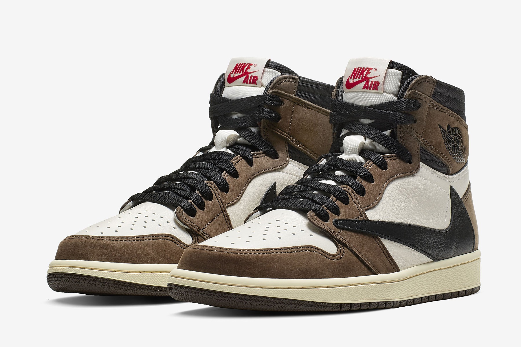 Travis Scott x Air Jordan 1 Retro High OG pair