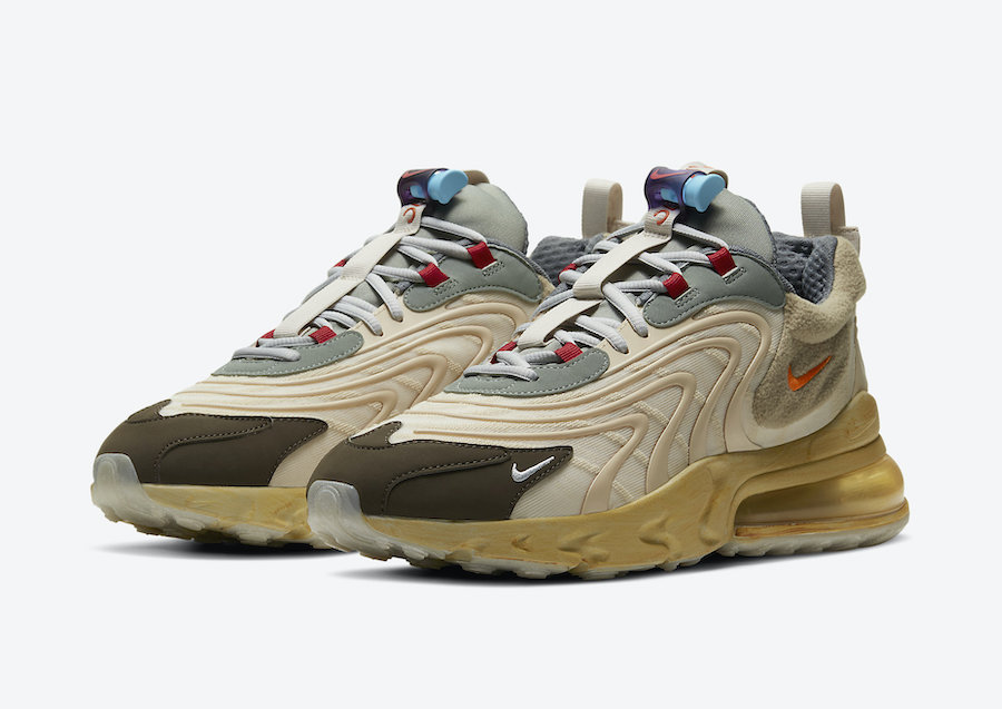 Travis Scott Nike Air Max 270 React Cactus Trails midsole