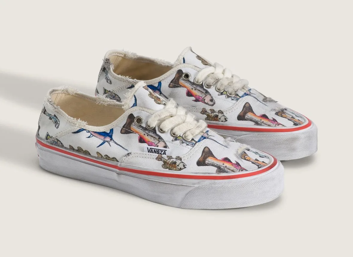 Vans x SZA Authentic with fish graphics