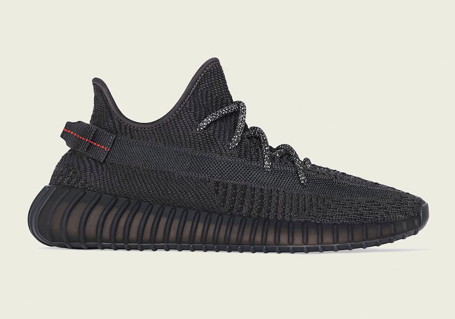 Yeezy Boost 350 V2 Black non-reflective product shot