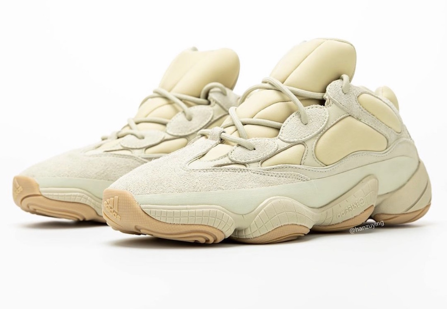 Yeezy 500 Stone front quarter pair view