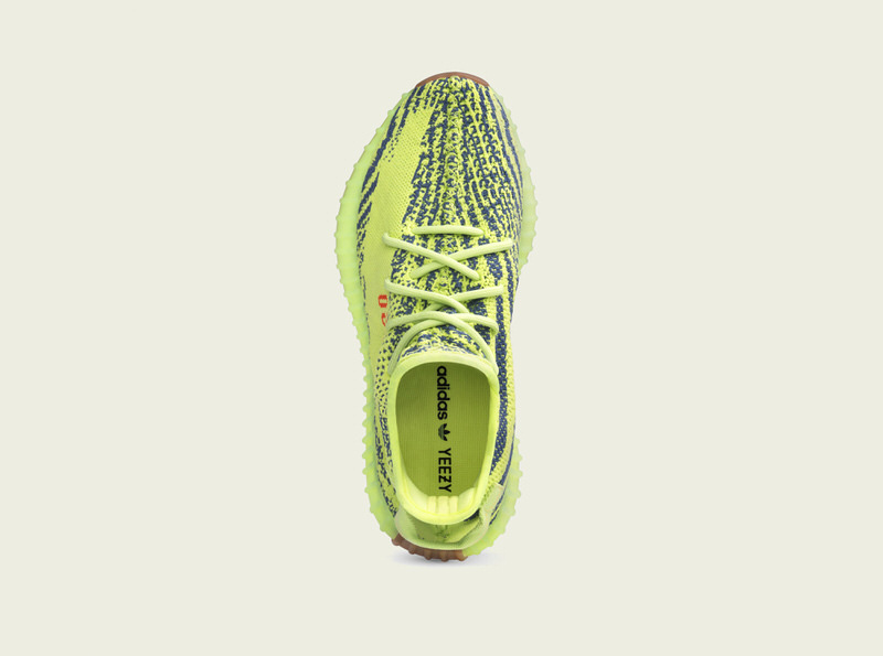 adidas Yeezy Boost 350 V2 Semi Frozen Yellow lifestyle